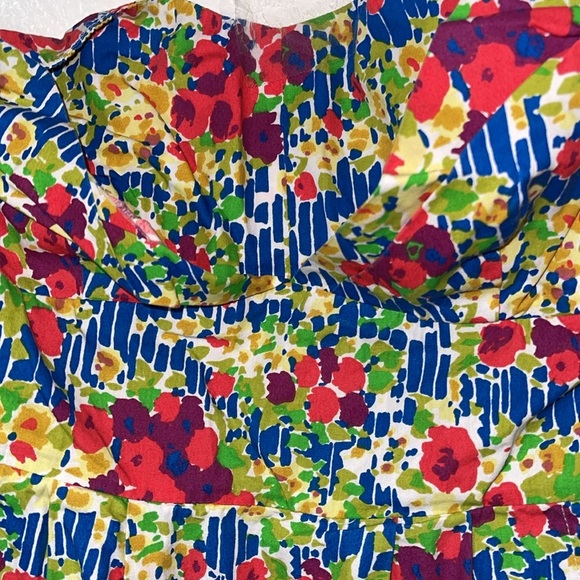 🌹NWOT:ANTHROPOLOGIE GIRLS FROM SAVOY FLORAL STRAPLESS DRESS - Picture 4 of 12